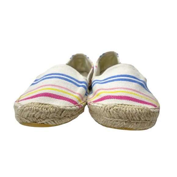 Soludos Smoking Slipper Candy Stripe Espadrille Flat - Picture 8 of 11